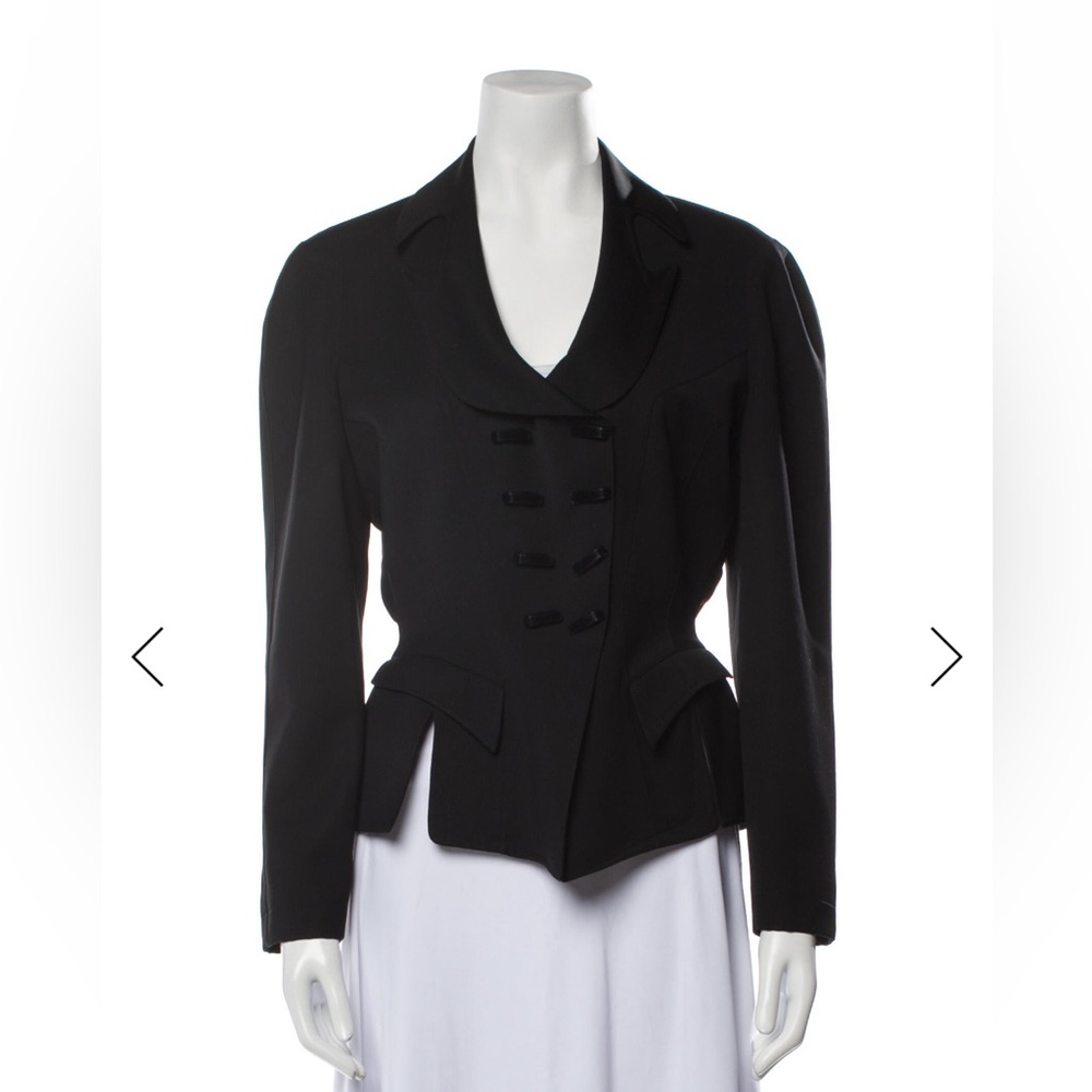 Thierry Mugler Black Structured Blazer